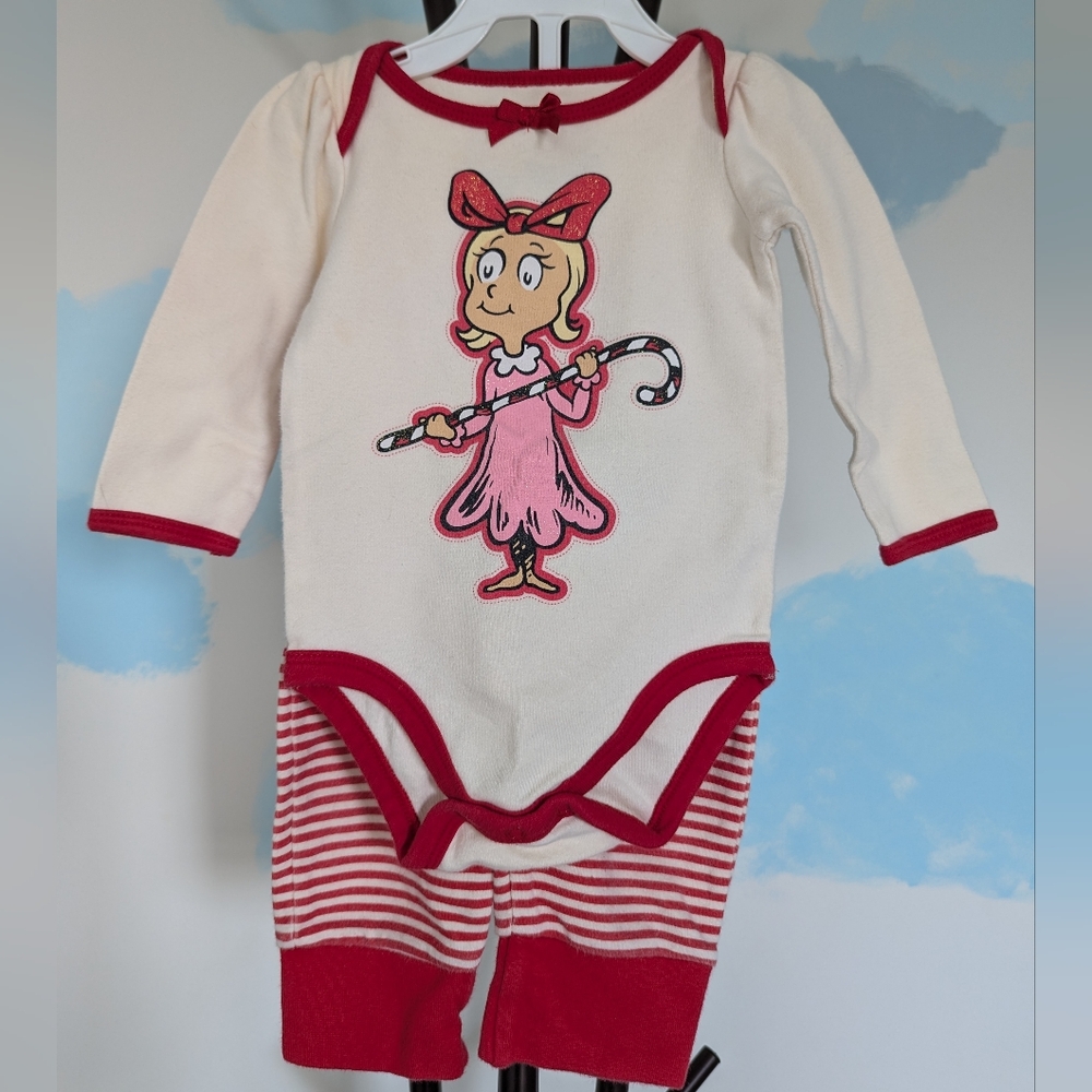 Cindy Lou Who baby set - size 9 months